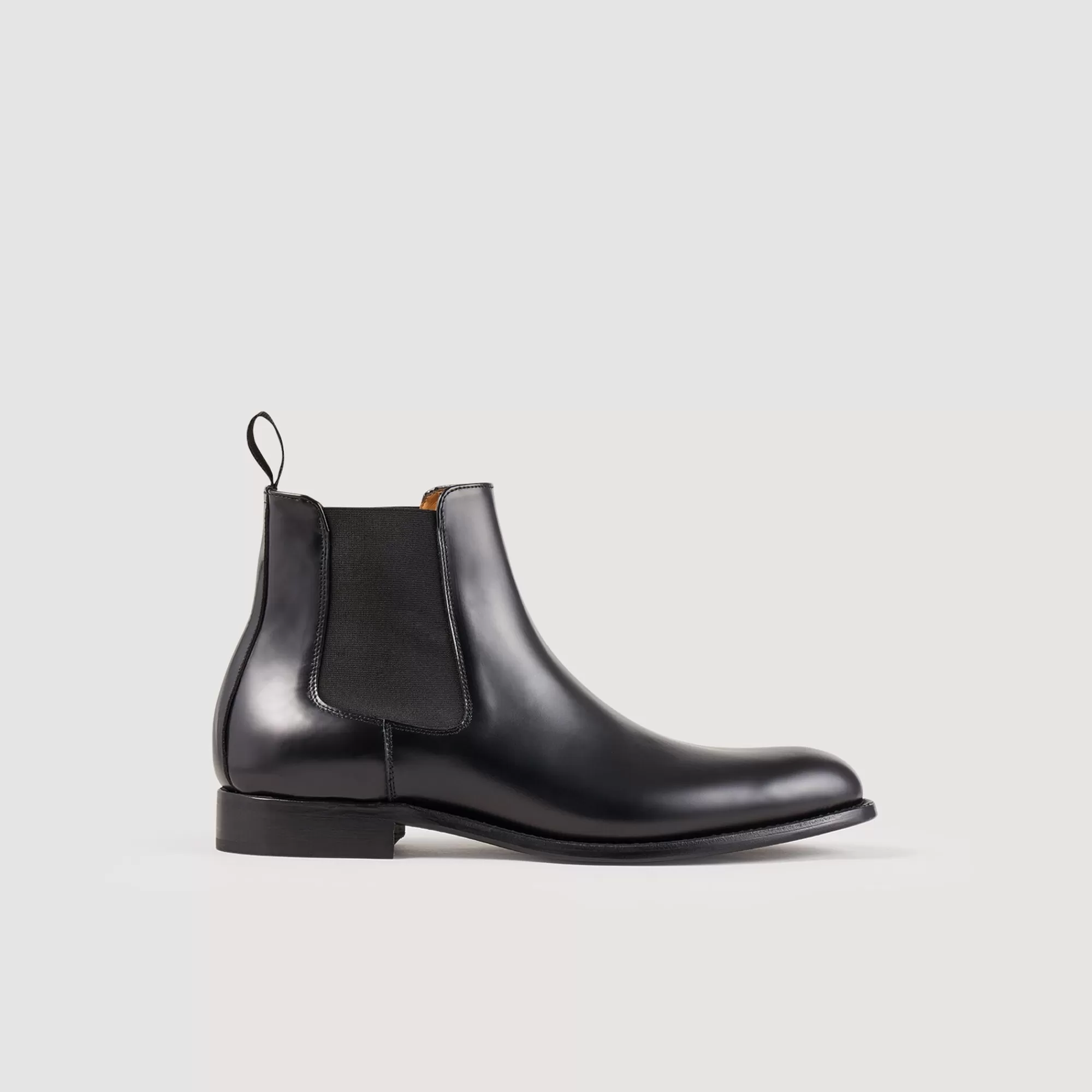 Homem Sandro Paris Botas Chelsea De Couro