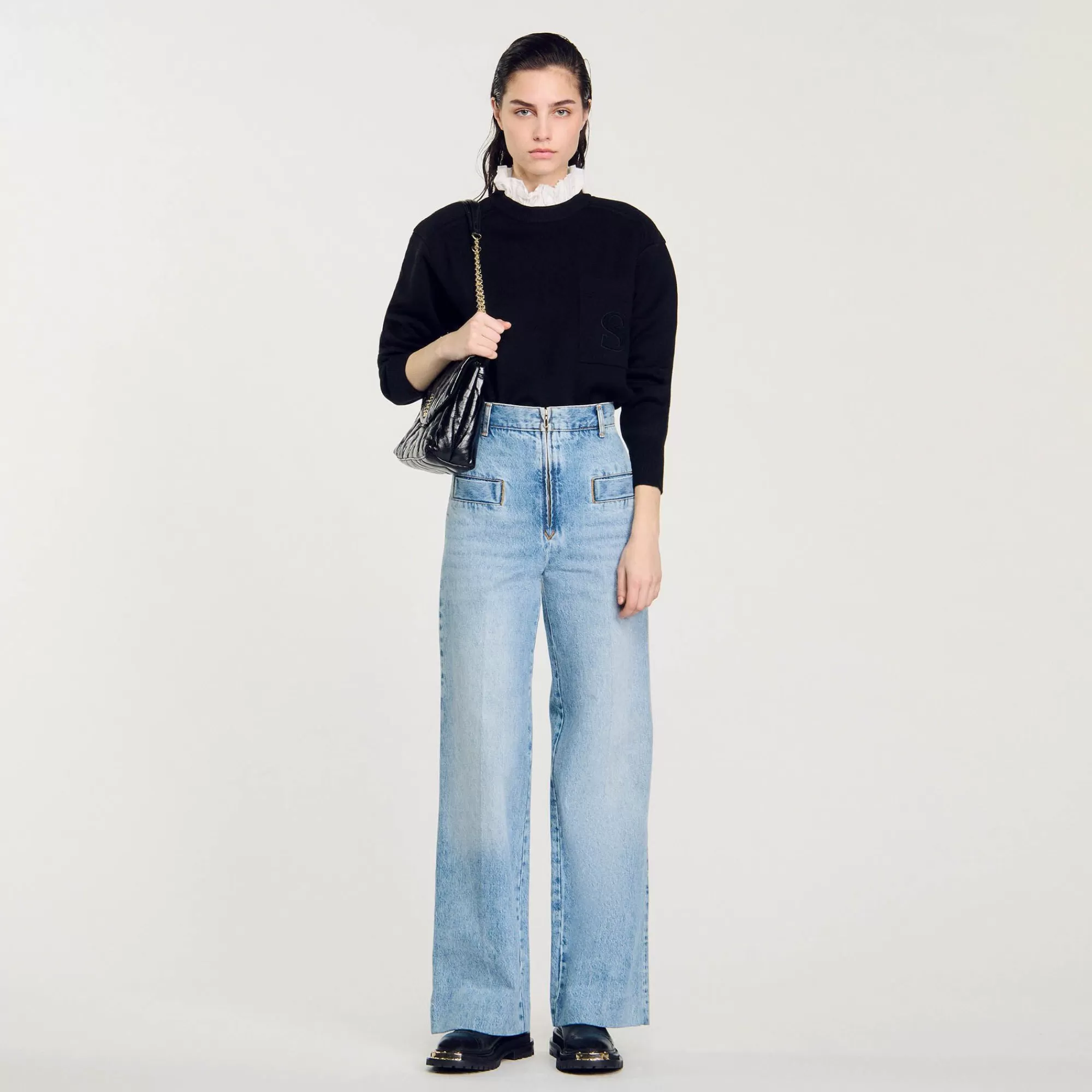 Mulheres Sandro Paris Jeans Largos