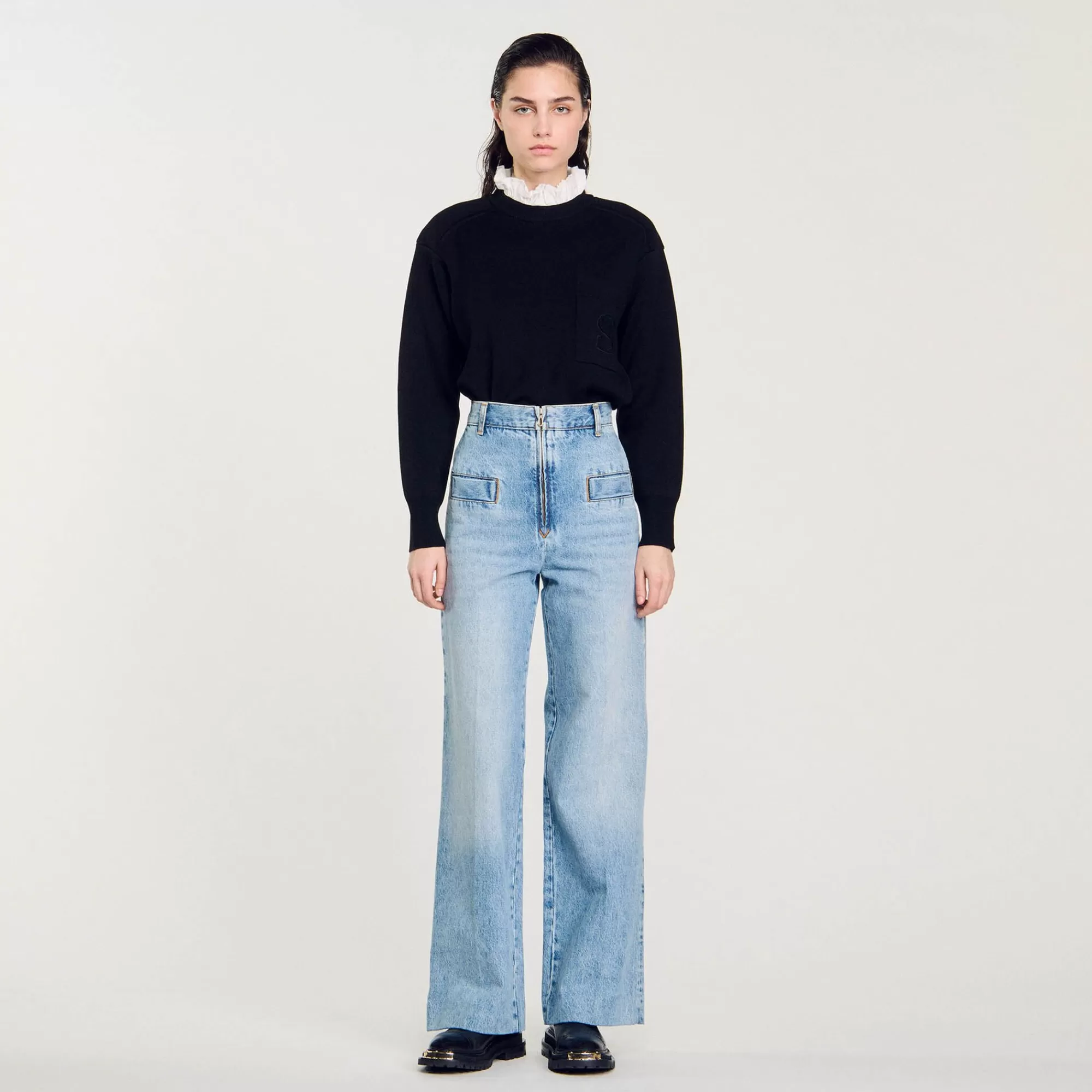 Mulheres Sandro Paris Jeans Largos